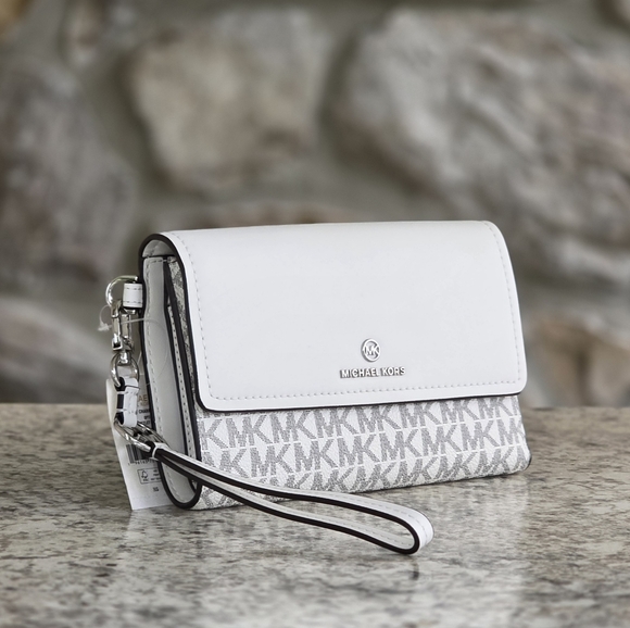 Michael Kors Jet Set Logo Large Phone Wristlet